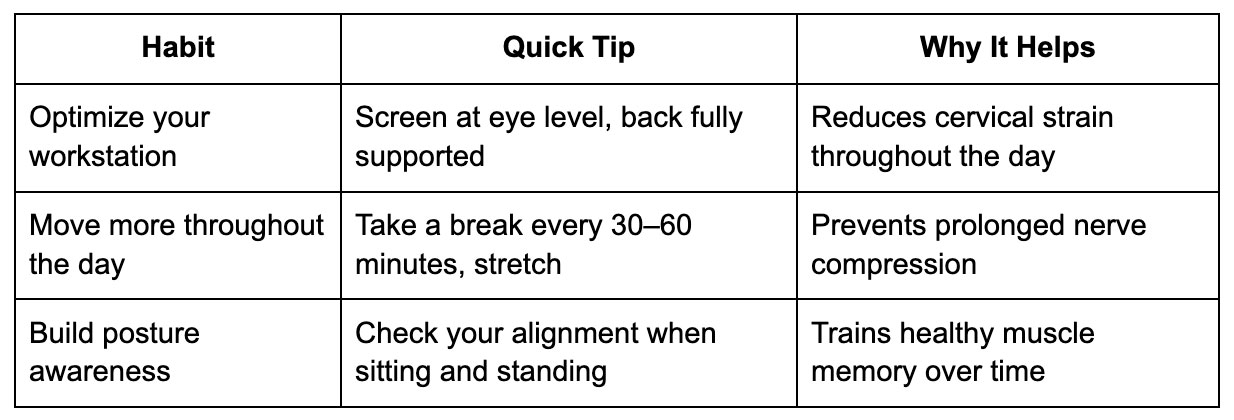 Simple Daily Habits to Improve Your Posture and Nervous System Health